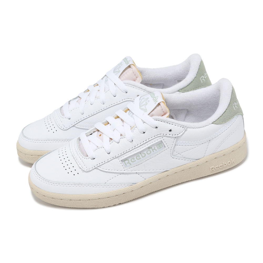 Reebok 休閒鞋 Club C 85 Vintage 女鞋 白 綠 皮革 復古 小白鞋 100074232