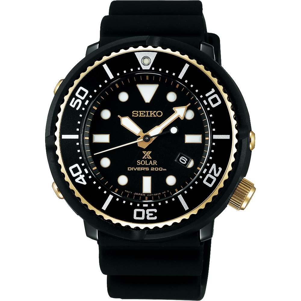 SEIKO 精工Prospex SCUBA 鮪魚罐頭太陽能腕錶(SBDN028J/V147-0BB0SD