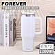 日本FOREVER 不鏽鋼隨行保冷把手冰霸杯/隨行杯1200ml-白色(買一送一) product thumbnail 1