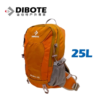 迪伯特DIBOTE 極輕骨架。人體工學25L登山背包/登山包 -橘色