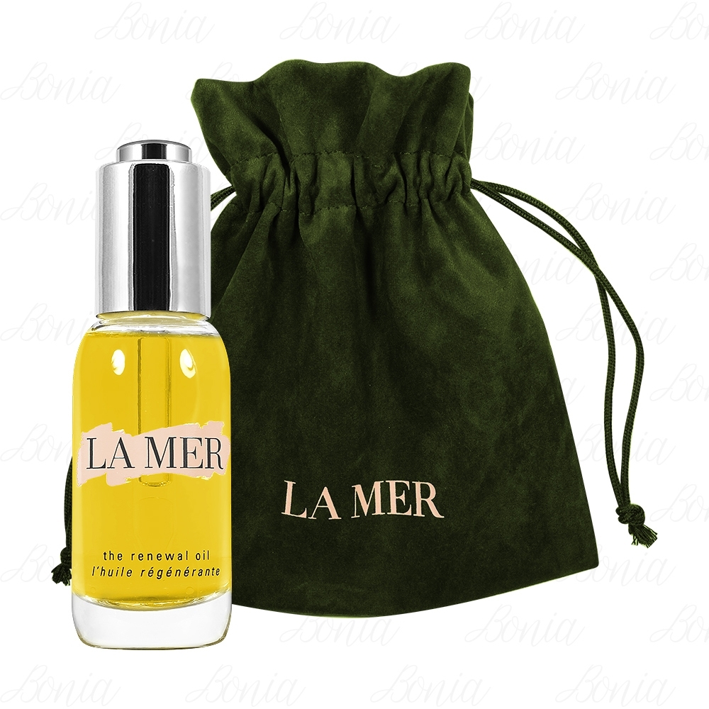 LA MER 海洋拉娜 修護精華油(30ml)(無盒版)+絲絨收納束口袋(墨綠)