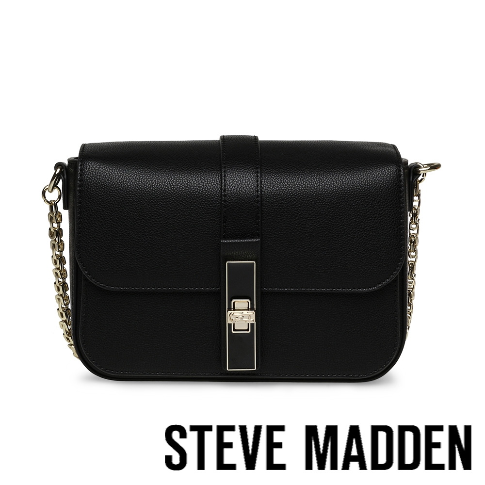 STEVE MADDEN-BDAVINA 皮帶式信封包-黑色