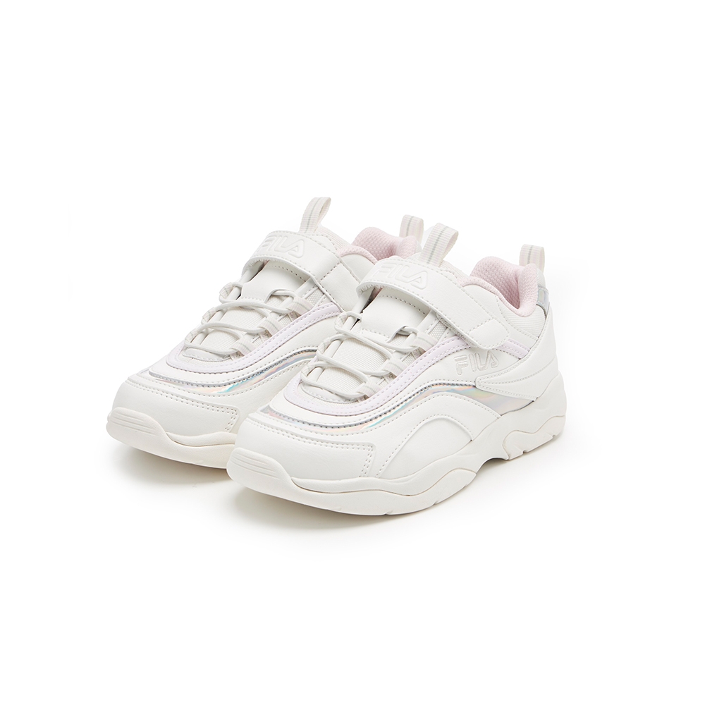 FILA KIDS FILARAY 24 KD 大童運動鞋-白/粉 3-C150Y-650