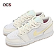 Nike 休閒鞋 Air Jordan 1 Low GS 大童 女鞋 白 鵝黃 AJ1 FV8486-181 product thumbnail 1