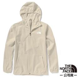 【The North Face】男 NEW ZEPHYR WIND 防風防潑水防曬連帽輕薄外套(亞洲版型).風衣.夾克_7WCY-3X4 米色