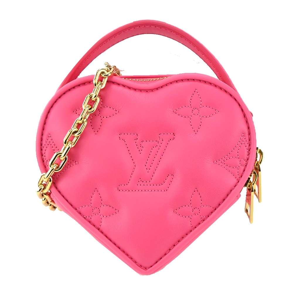 Louis Vuitton Pop My Heart 絎縫小牛皮鏈帶手提/斜背包(粉色)M81893