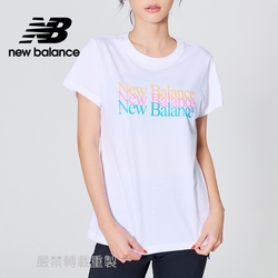 New Balance 短袖上衣_女性_白色