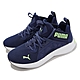 Puma 運動鞋 Softride Enzo NXT Jr 大童 女鞋 藍 綠 緩衝 襪套式 慢跑鞋 19556924 product thumbnail 1