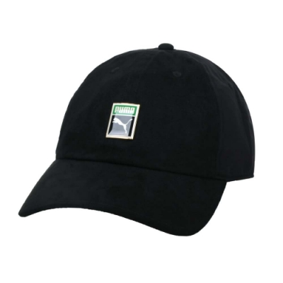 PUMA 棒球帽-帽子 老帽 防曬 遮陽 鴨舌帽 02284101 黑白綠