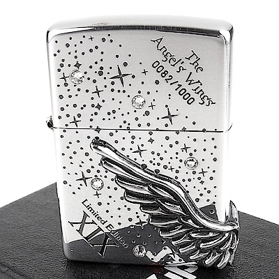 ZIPPO 日系~The Angels Wings-立體天使之翼3面連續加工