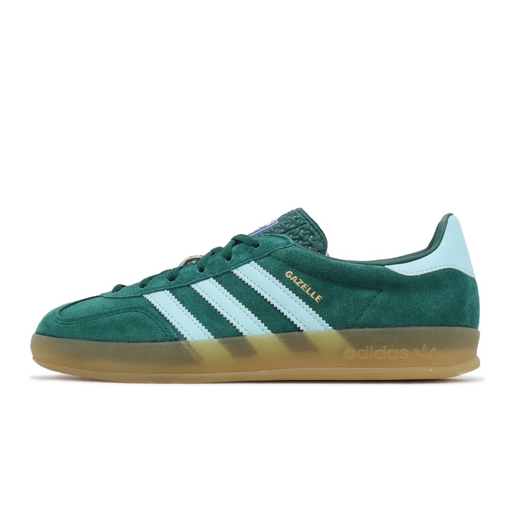 adidas 休閒鞋Gazelle Indoor 綠藍男鞋女鞋復古膠底麂皮愛迪達IG9979