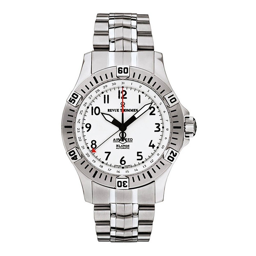 REVUE THOMMEN 梭曼錶 先鋒系列 自動機械腕錶 白面x不鏽鋼鍊帶/43.5mm (16070.2133) product image 1