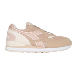 DIADORA 女原廠進口復古慢跑鞋-休閒 訓練 DA173169-25093 駝棕粉淺橘