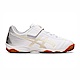 Asics Juniole 6 IN [1104A044-122] 大童 足球鞋 運動 室內 訓練 平底 魔鬼氈 白 金 product thumbnail 1