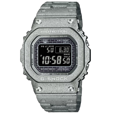 CASIO 卡西歐 G-SHOCK 40週年限定 電波藍牙 太陽能 深層硬化 全金屬 百搭銀 GMW-B5000PS-1_43.2mm