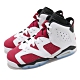 Nike 休閒鞋 Air Jordan 6 Retro 女鞋 經典款 喬丹六代 復刻 質感 穿搭 白 紅 384665106 product thumbnail 1