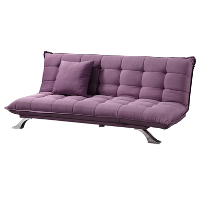 文創集 秋亞灰色透氣亞麻布展開式沙發椅/沙發床(多角度可變化設計)-186x99x80cm免組