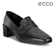 ECCO SHAPE 35 SQUARED 現代尖頭優雅方跟高跟鞋 女鞋-黑 product thumbnail 1