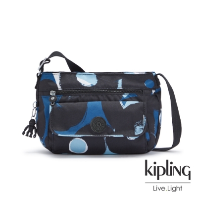 Kipling 童趣塗鴉印花掀蓋側背包-SYRO