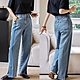 獨家高端限量系列 日本訂製竹節紋輕彈牛仔寬管褲-設計所在 product thumbnail 1