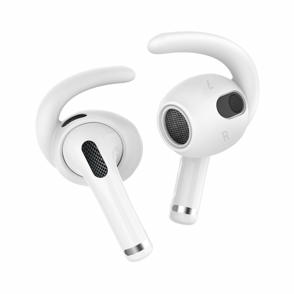 AHAStyle AirPods 3 運動款防掉耳掛式耳機套(三組入附收納套)-白色