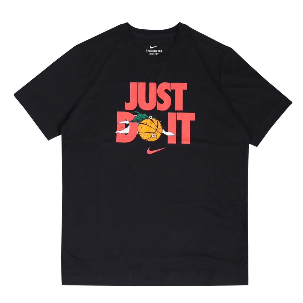 Nike 短袖 Just Do It Basketball 男款 黑 紅 吸濕 快乾 排汗 短T 印花 DV1213-010