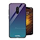 VXTRA 小米POCOPHONE F1 玻璃鏡面防滑全包保護殼(極光藍) product thumbnail 1