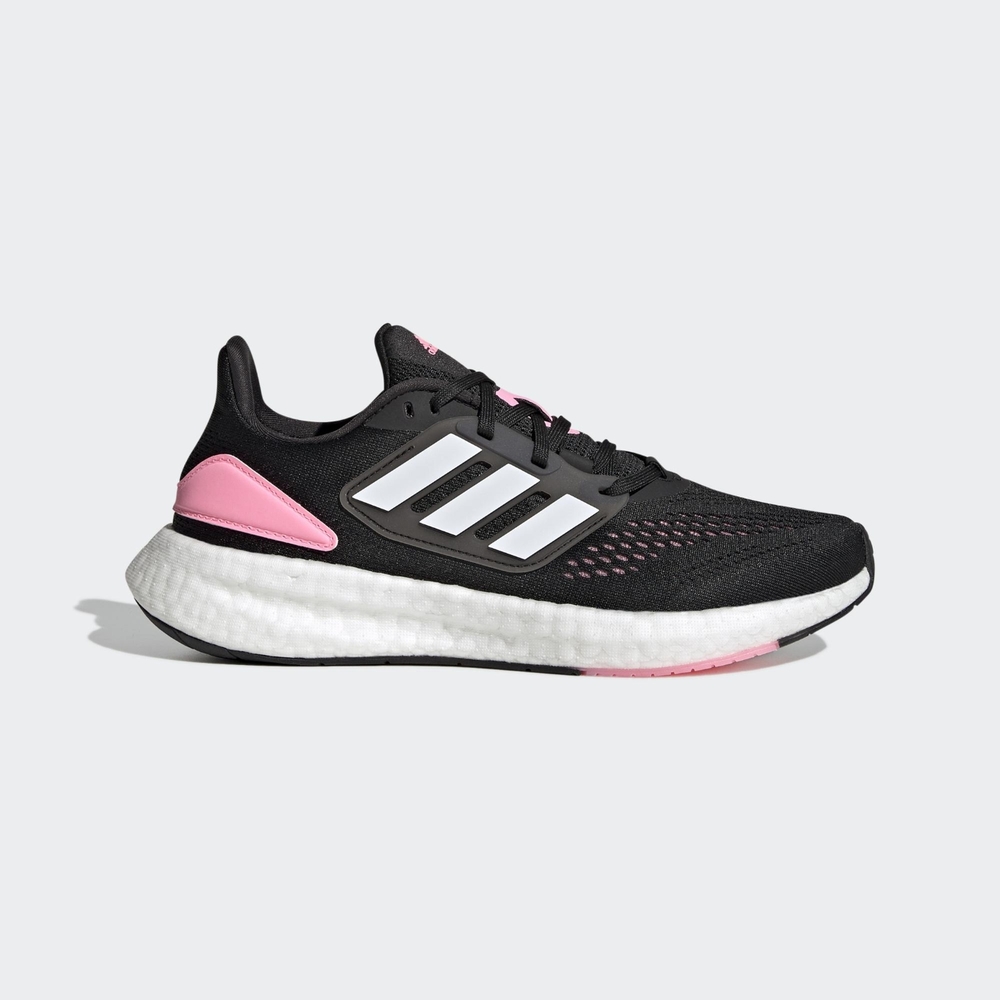 ADIDAS PUREBOOST 22 女慢跑鞋-黑粉-HQ1458