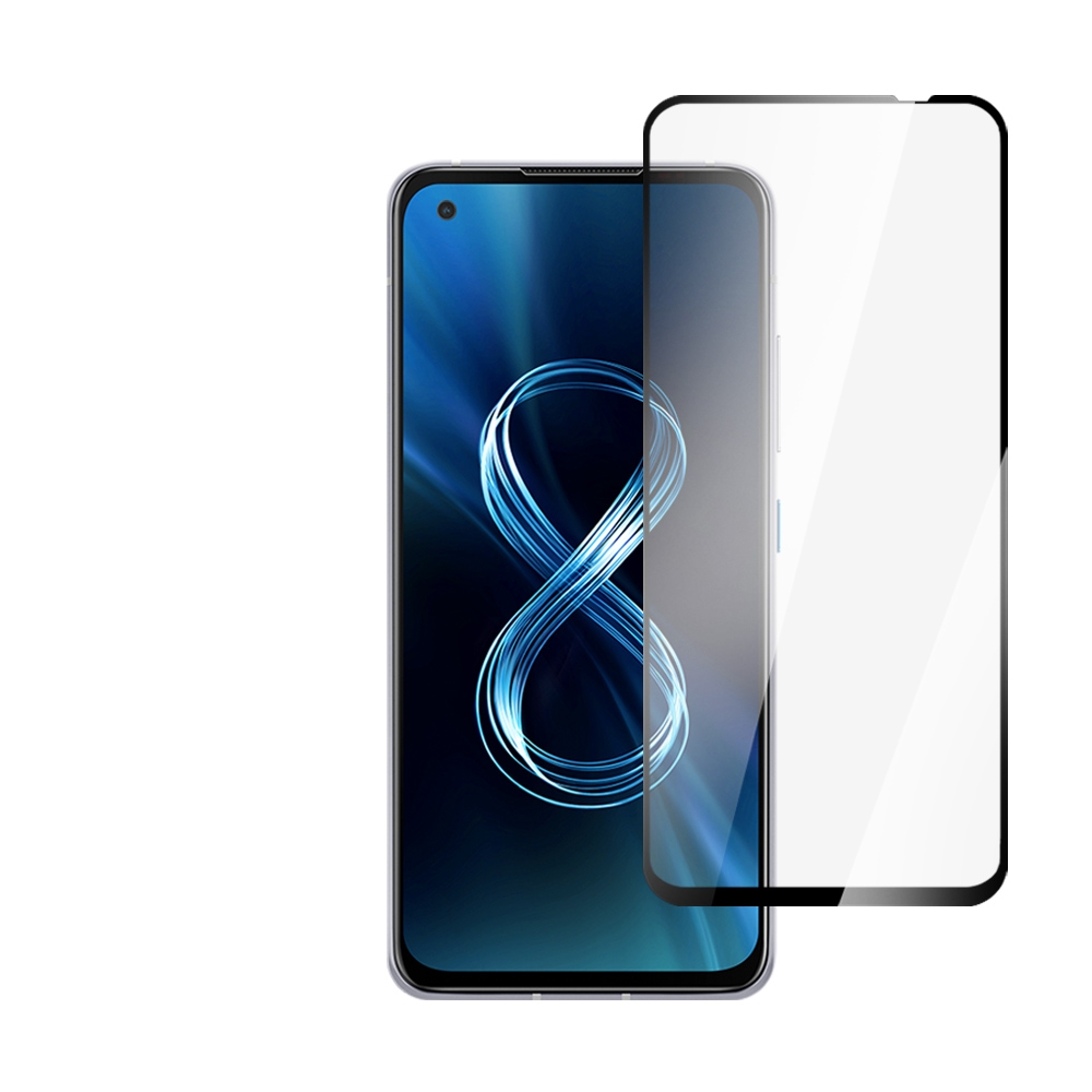 ASUS Zenfone 8 ZS590KS 5.9吋 滿版全膠9H鋼化膜手機保護貼 Zenfone8保護貼