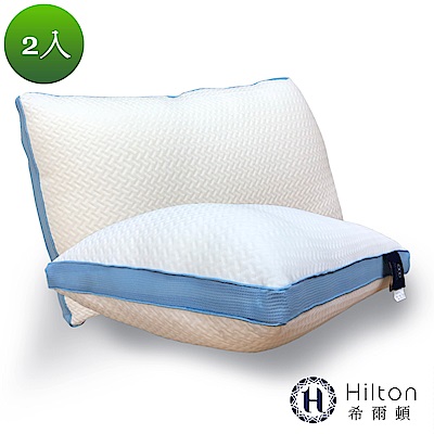Hilton 希爾頓 五星級御用 3D透氣銀離子涼感舒柔枕2入