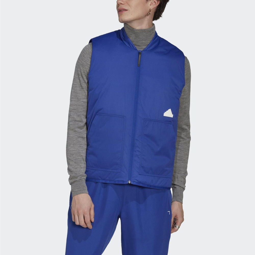 Adidas M New Puff Vest HN1931 男 運動背心 羽絨背心 防風 防潑水 保暖 舒適 藍