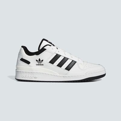 ADIDAS ORIGINALS愛迪達 阿迪達斯 三葉草 男女休閒鞋-黑白色 FORUM LOW CL IH7830