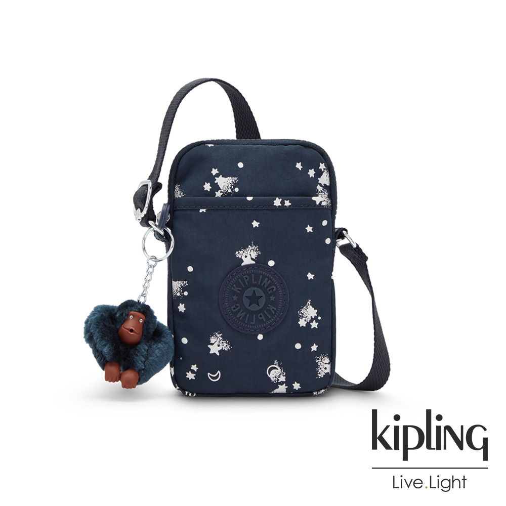 Kipling 清新黑點綴星星印花可愛長方形小包-TALLY