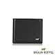 【BRAUN BUFFEL 德國小金牛】台灣總代理 路易斯-1 8卡中間翻零錢袋短夾-黑色/BF396-318-BK product thumbnail 2