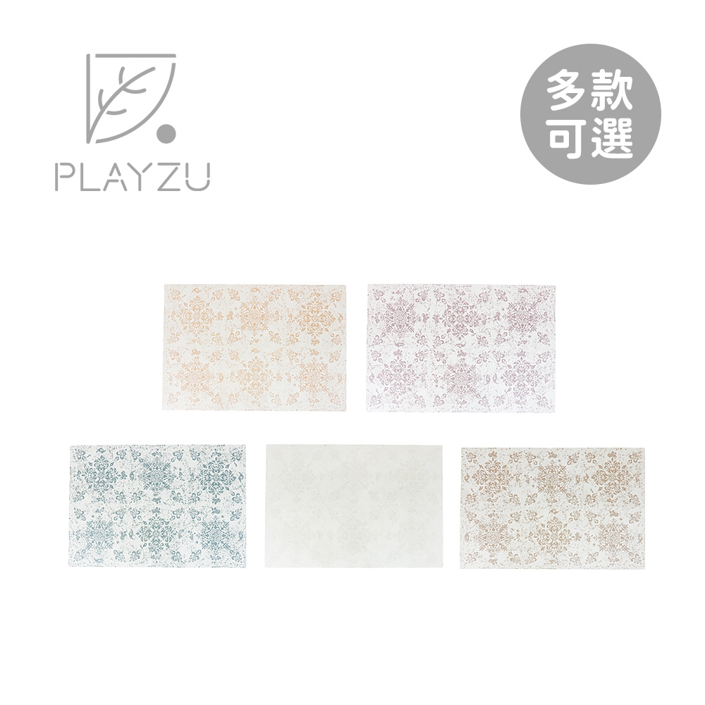 PLAYZU 歐美設計無毒巧拼地墊 波斯花/摩洛哥/水磨石/波爾卡系列 (62x62x1.2cm) 6入組 - 多款可選