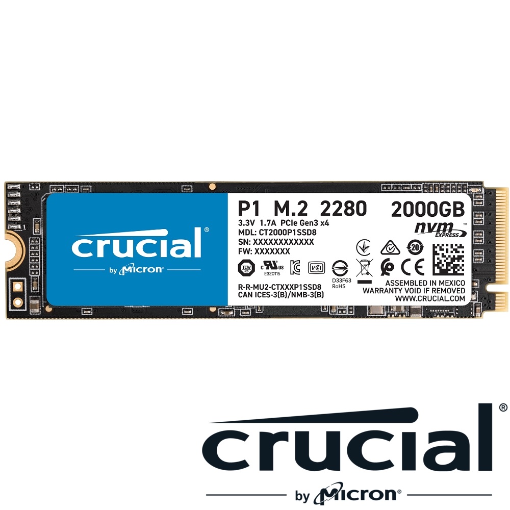 美光Micron Crucial P1 2TB SSD固態硬碟| Micron 美光| Yahoo奇摩購物中心