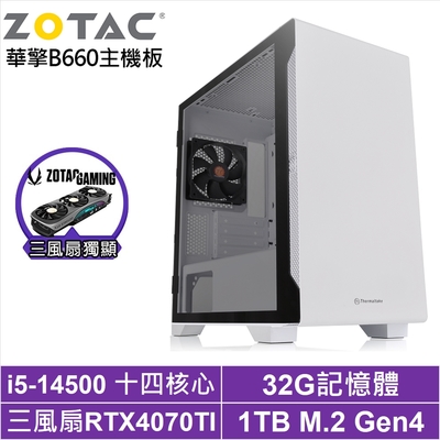 華擎B660平台[俠骨龍將]i5-14500/RTX 4070TI/32G/1TB_SSD