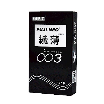 FUJI-NEO 不二新創 纖薄003 衛生套 保險套 12入