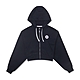 Converse Retro Chunk Hoodie 女 黑色 休閒 日常 短版 連帽 外套 10025888-A01 product thumbnail 1