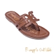 Pineapple Outfitter 夏日時尚皮革造型夾腳拖涼鞋-卡其棕 product thumbnail 1