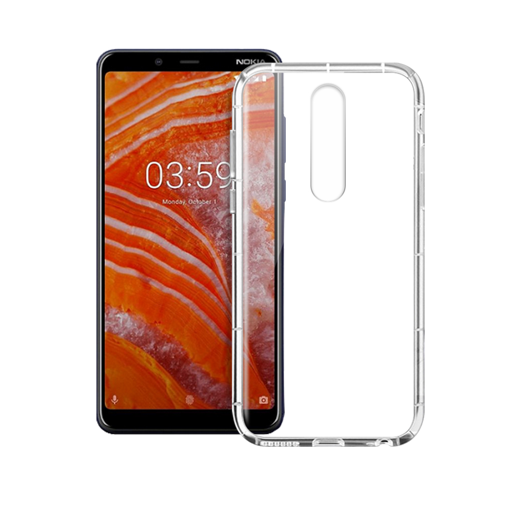 Xmart Nokia 3.1 Plus 加強四角防護防摔空壓氣墊殼