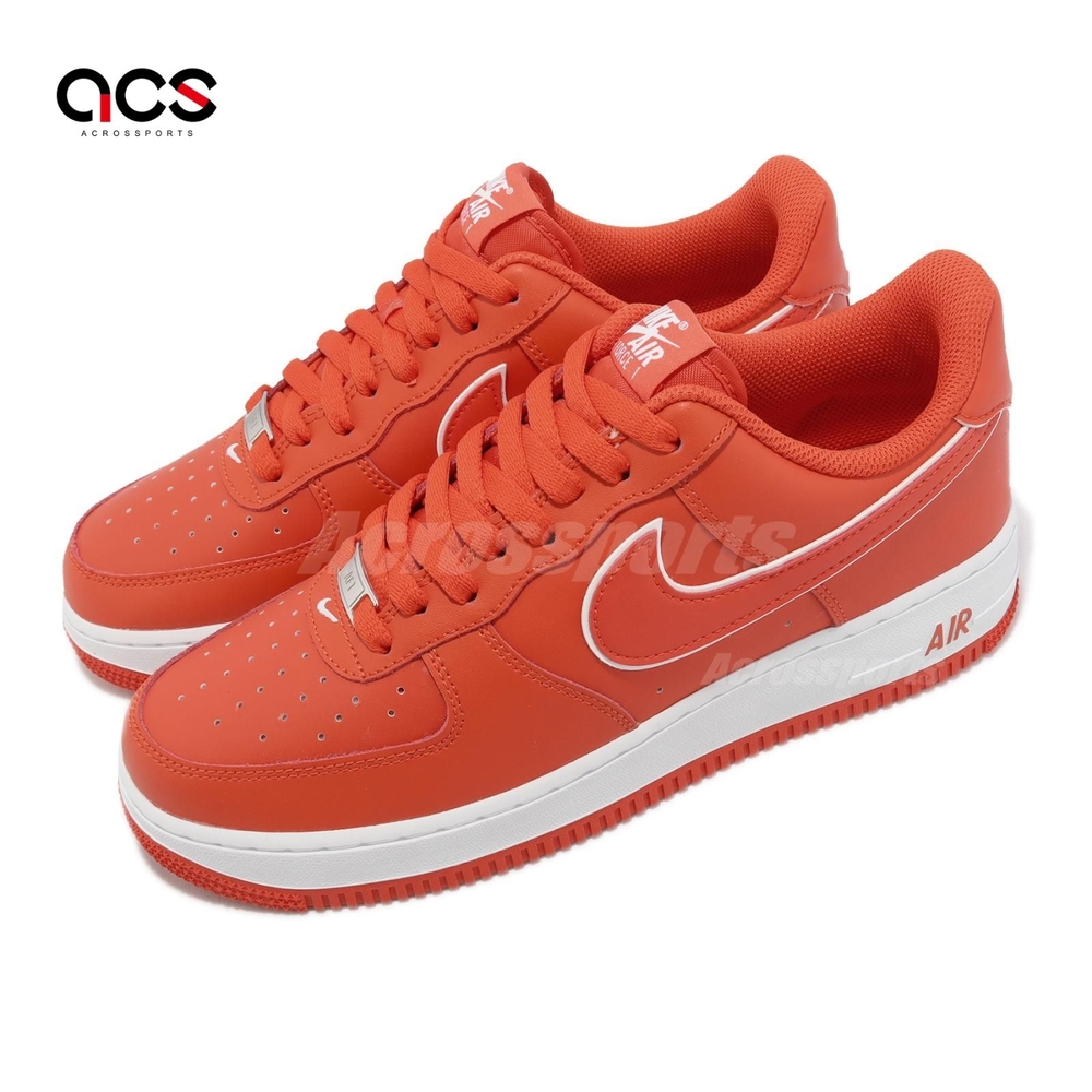 Nike 休閒鞋Air Force 1 07 紅白男鞋AF1 Picante Red 低筒DV0788-600