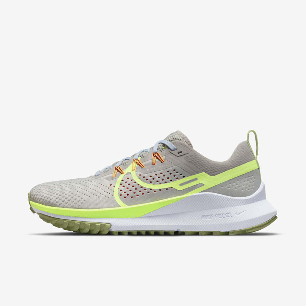 Nike React Pegasus Trail 4 [DJ6158-002] 男 慢跑鞋 運動 路跑 越野 灰 螢黃