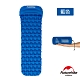 Naturehike FC-12輕量級便攜菱紋帶枕單人加厚睡墊 防潮墊 帶枕款 藍色 product thumbnail 1