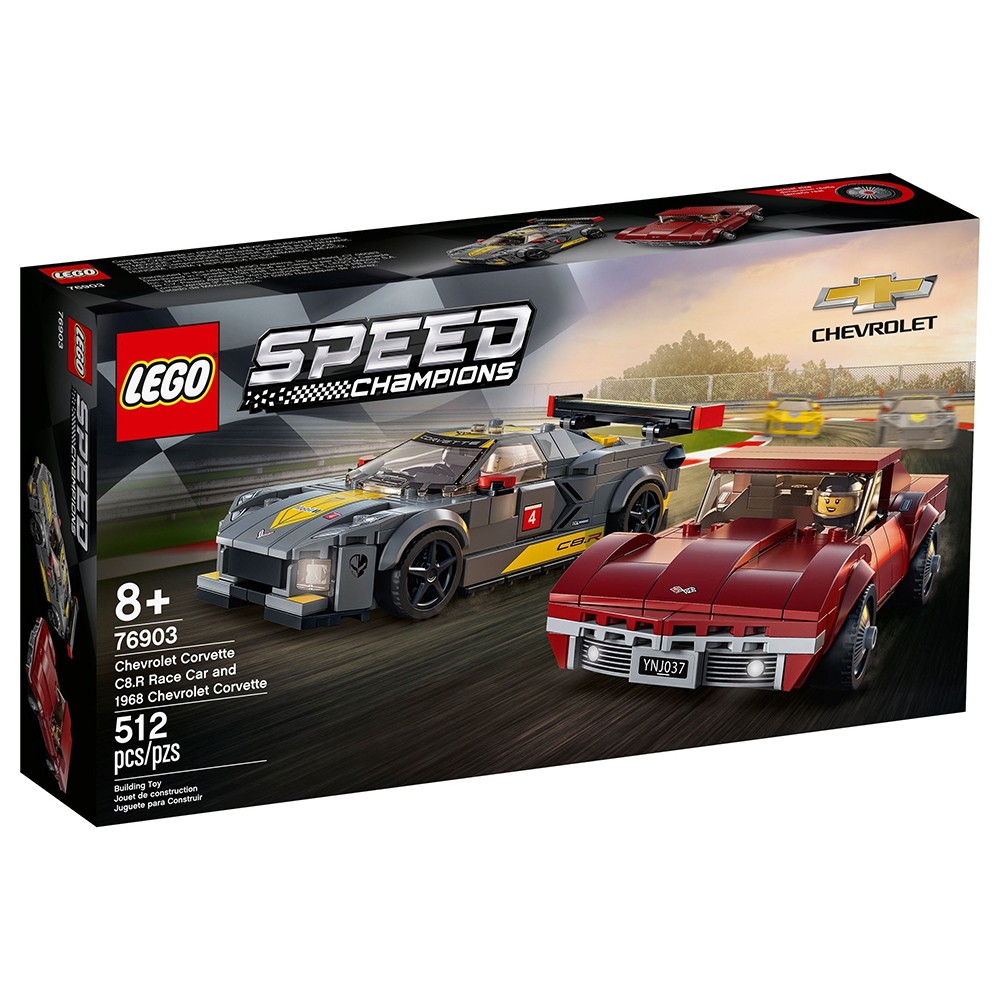 樂高LEGO Speed Champions系列 - LT76903 Chevrolet Corvette C8.R Race Car and 1968 Chevrolet Corvette