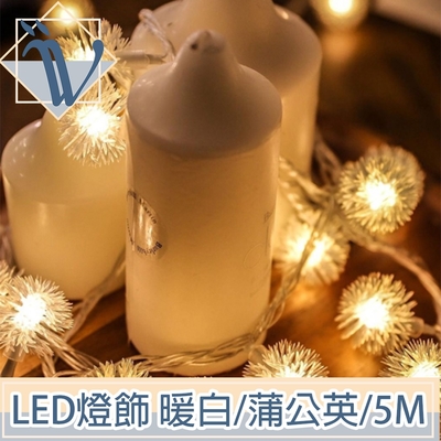 Viita LED聖誕燈飾燈串/居家裝潢派對佈置燈串 暖白/蒲公英/5M