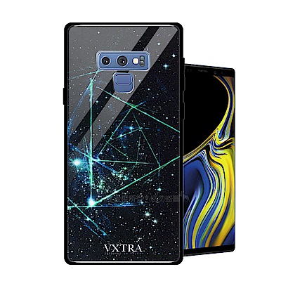 VXTRA Samsung Galaxy Note9 玻璃鏡面防滑全包保護殼(科幻元素)