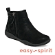 Easy Spirit-seGRACEE2 經典素面休閒側拉鍊平底短靴-黑色 product thumbnail 1