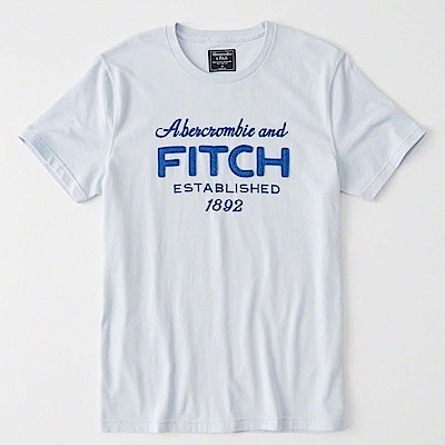 AF a&f Abercrombie & Fitch 短袖 T恤 藍 0925