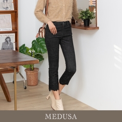 現貨【MEDUSA 曼度莎】小喇叭蕾絲下襬牛仔長褲（M-XL）｜女長褲 牛仔褲 喇叭褲